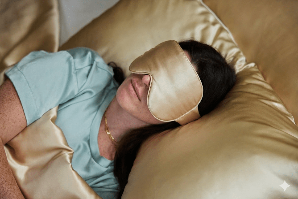 Dream Sleep Mulberry Silk Eye Mask – Adjustable and Hypoallergenic